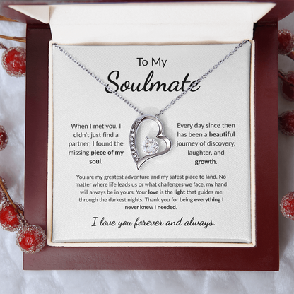 To my Soulmate | The Missing Piece of my Soul | Forever Love Necklace