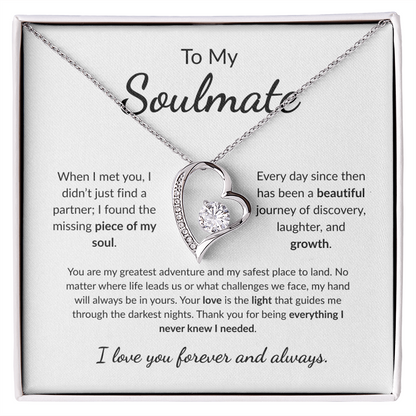 To my Soulmate | The Missing Piece of my Soul | Forever Love Necklace