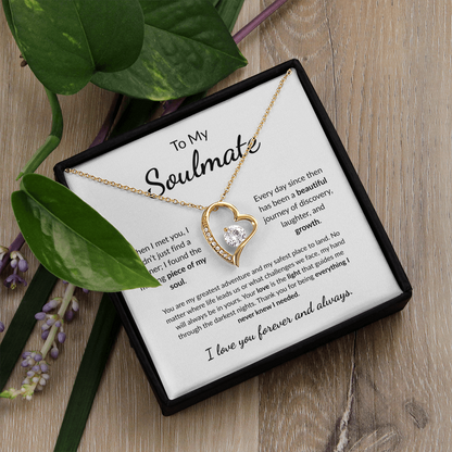 To my Soulmate | The Missing Piece of my Soul | Forever Love Necklace