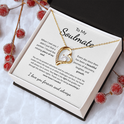 To my Soulmate | The Missing Piece of my Soul | Forever Love Necklace