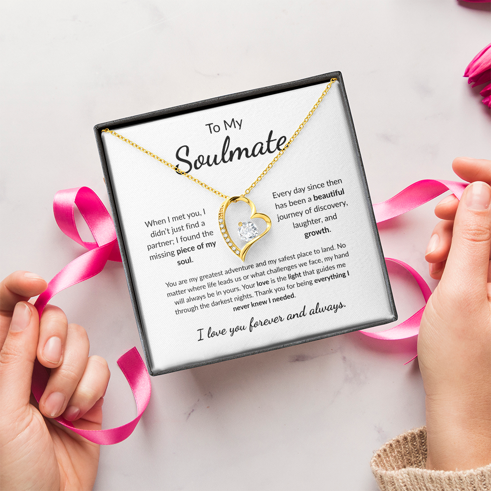 To my Soulmate | The Missing Piece of my Soul | Forever Love Necklace