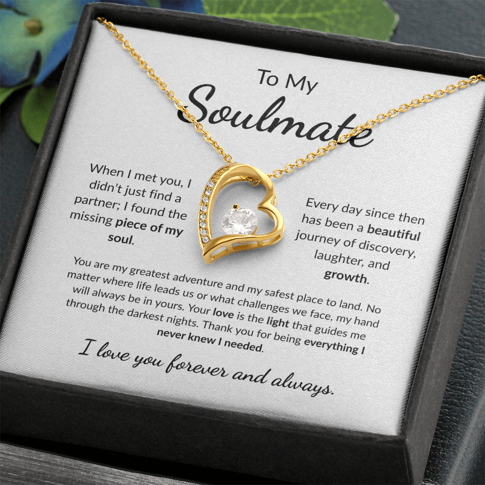 To my Soulmate | The Missing Piece of my Soul | Forever Love Necklace