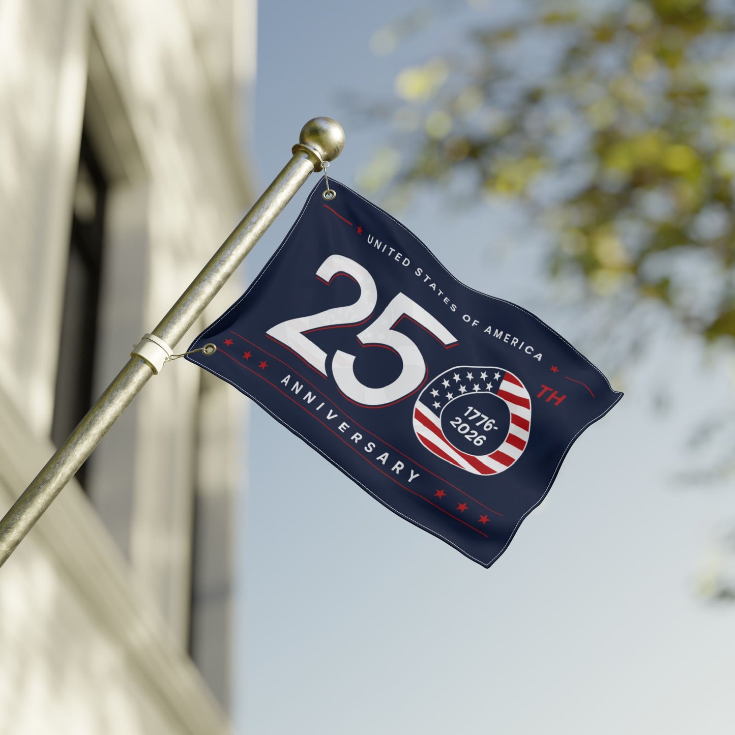 America 250th Anniversary Double-Sided Flag | Patriotic USA 1776-2026 Celebration Flag